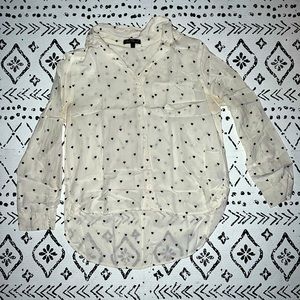 Mini Hearts Button Down Blouse